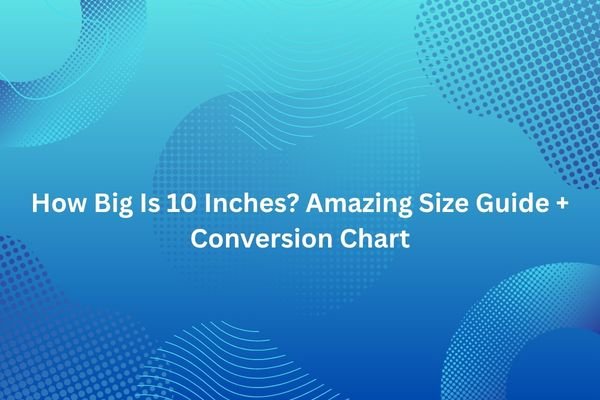 How Big Is 10 Inches? Amazing Size Guide + Conversion Chart how big is 10 inches